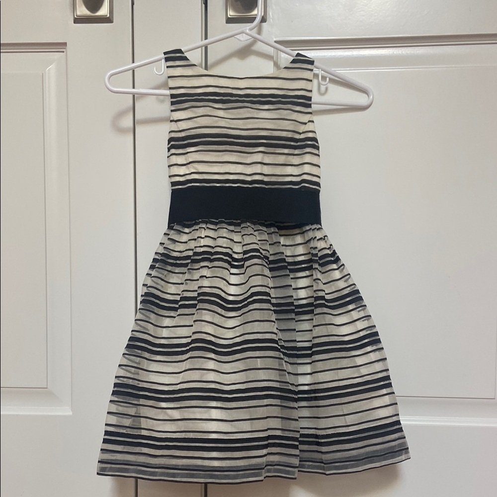 Ralph Lauren - Striped Kids Dress in Black and White